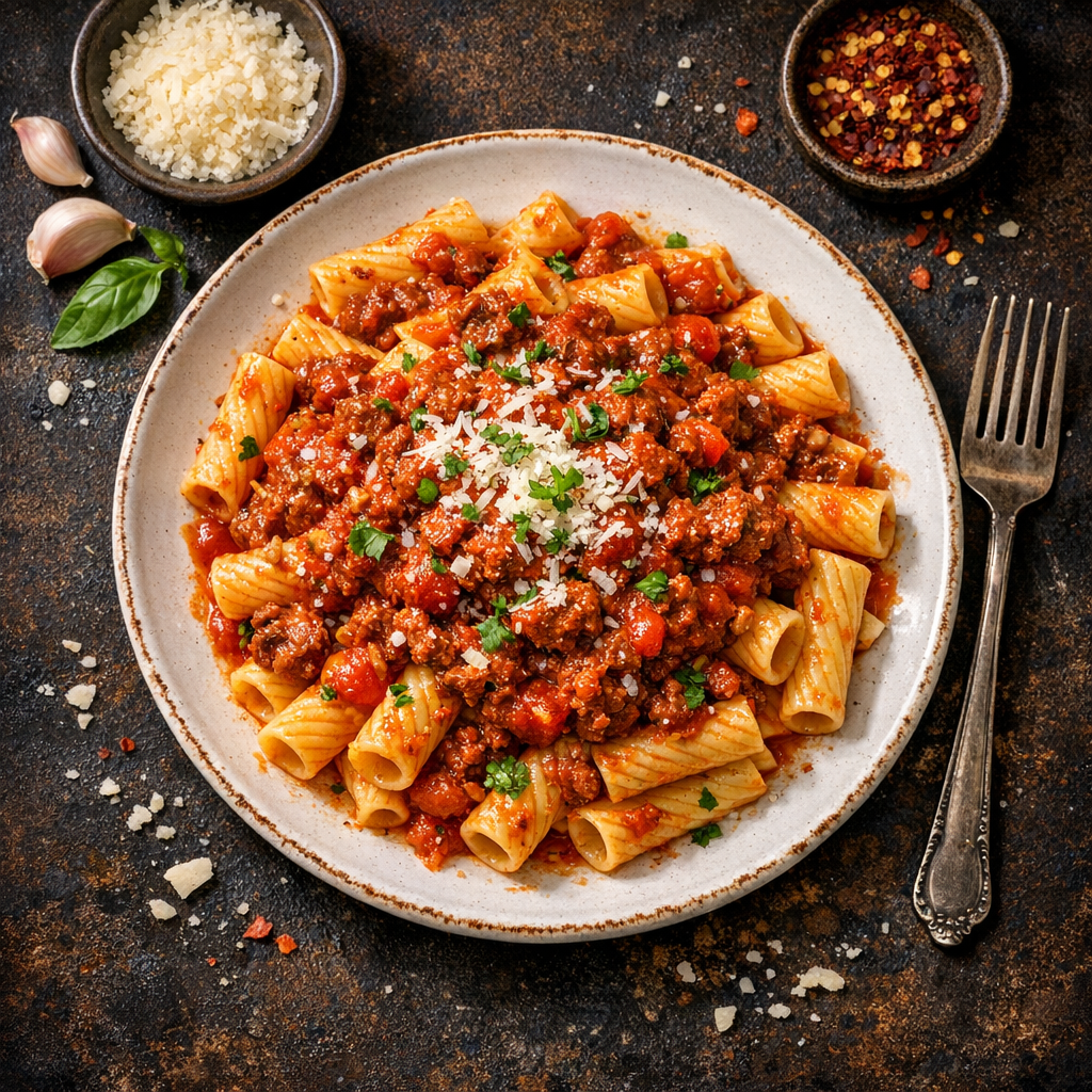 Pâtes à la sauce bolognaise