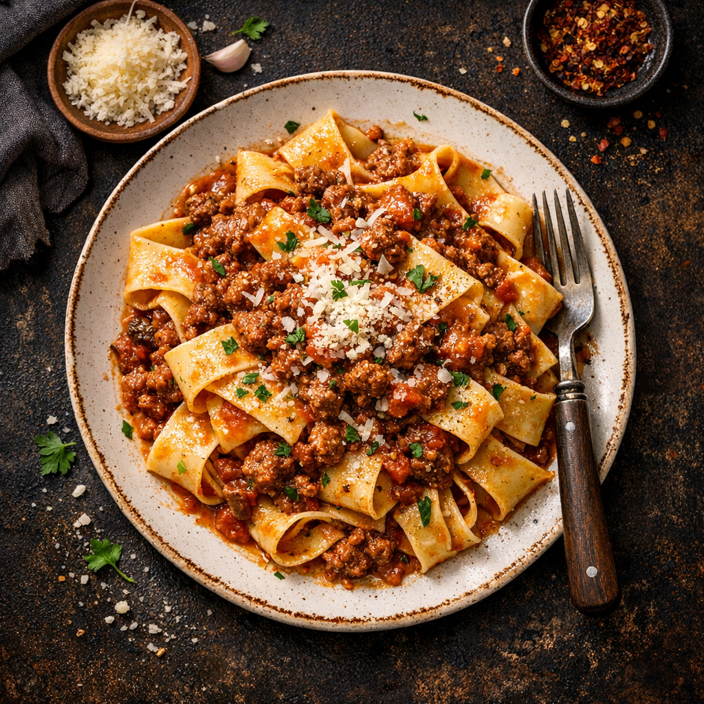 Pasta mit Fleischragù