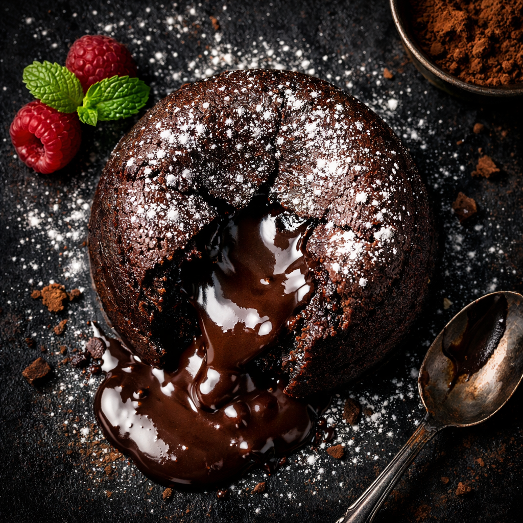 Fondant au chocolat noir