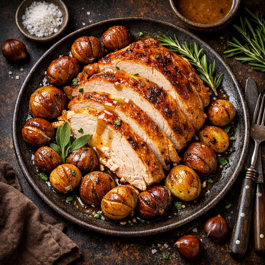 Tacchino con castagne