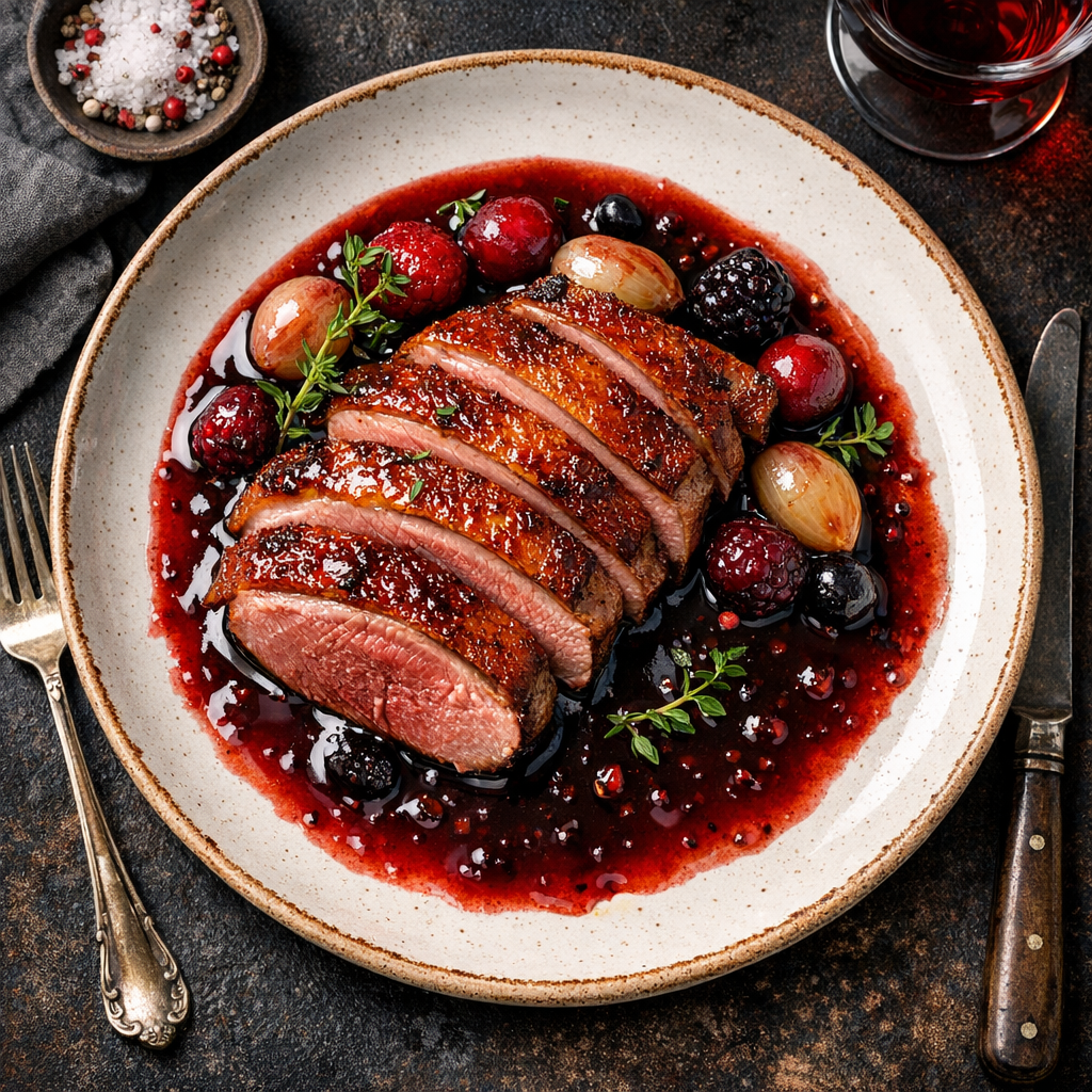 Canard à la Réduction de Vin