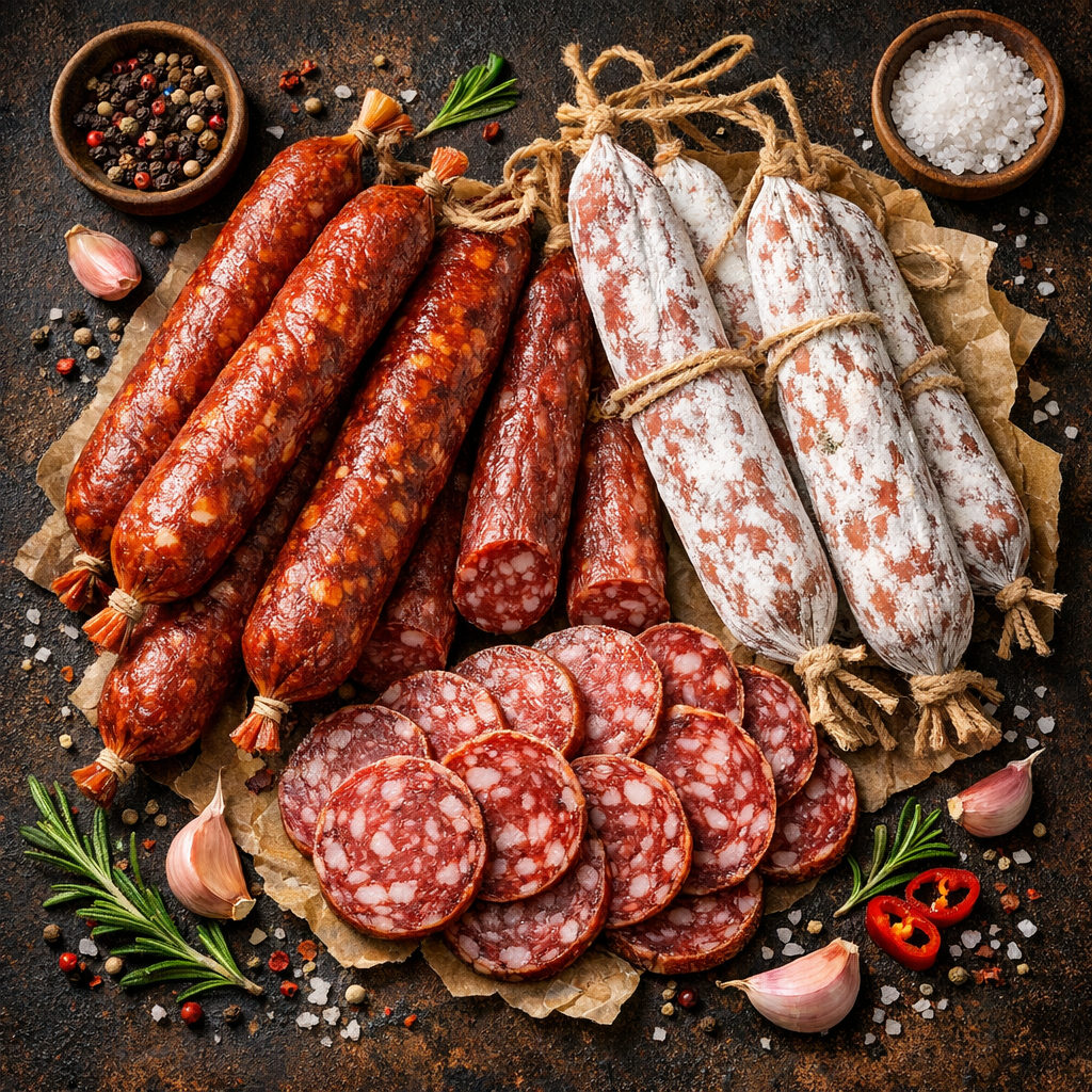 Saucisses fumées