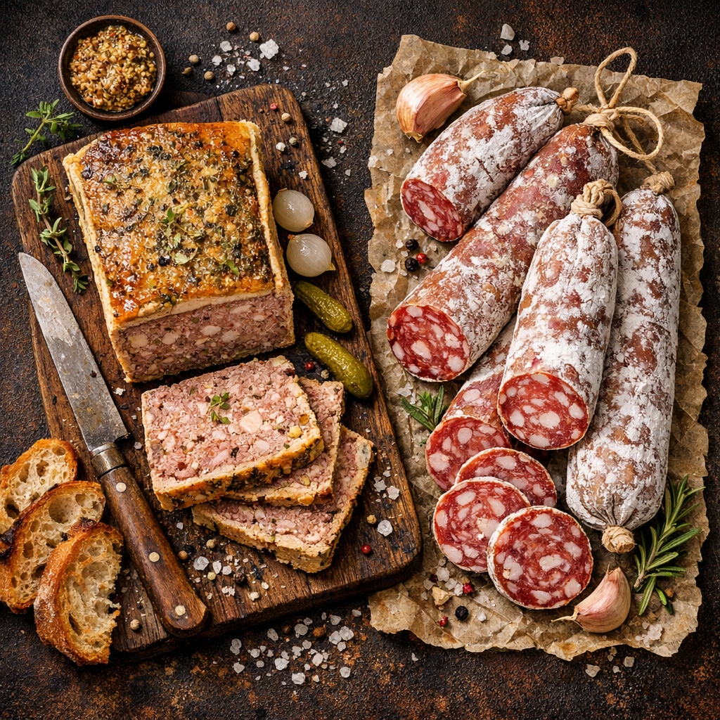 Pâté et saucisson