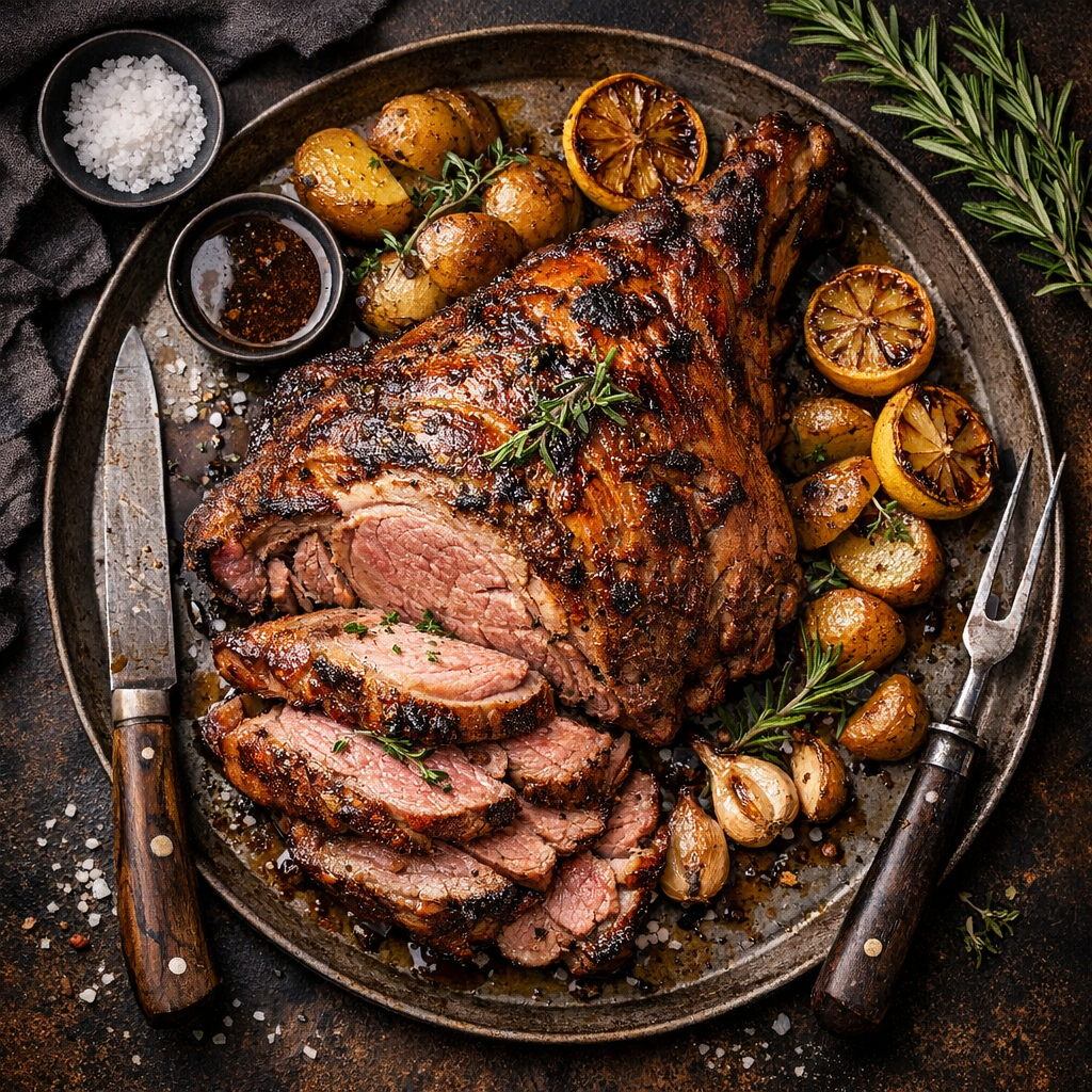 Agneau rôti