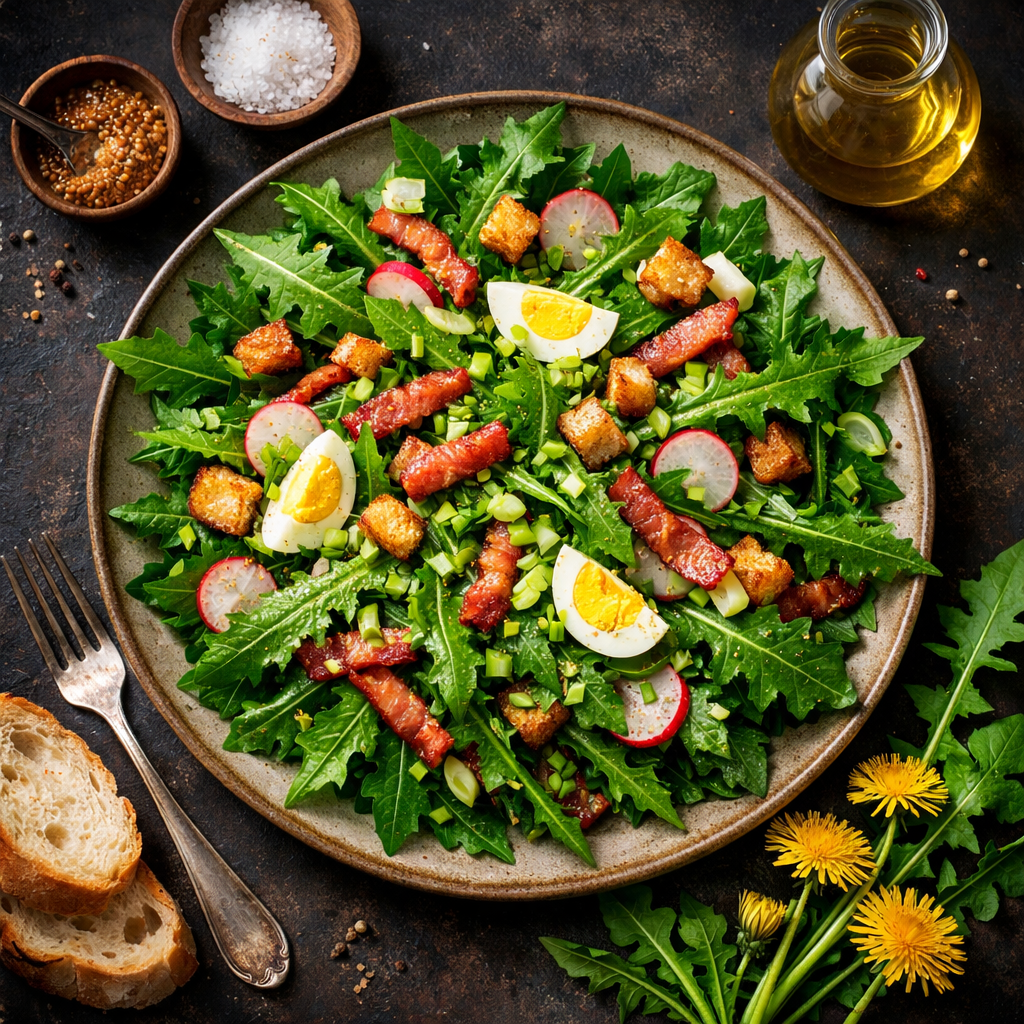 Salade de dents-de-lion