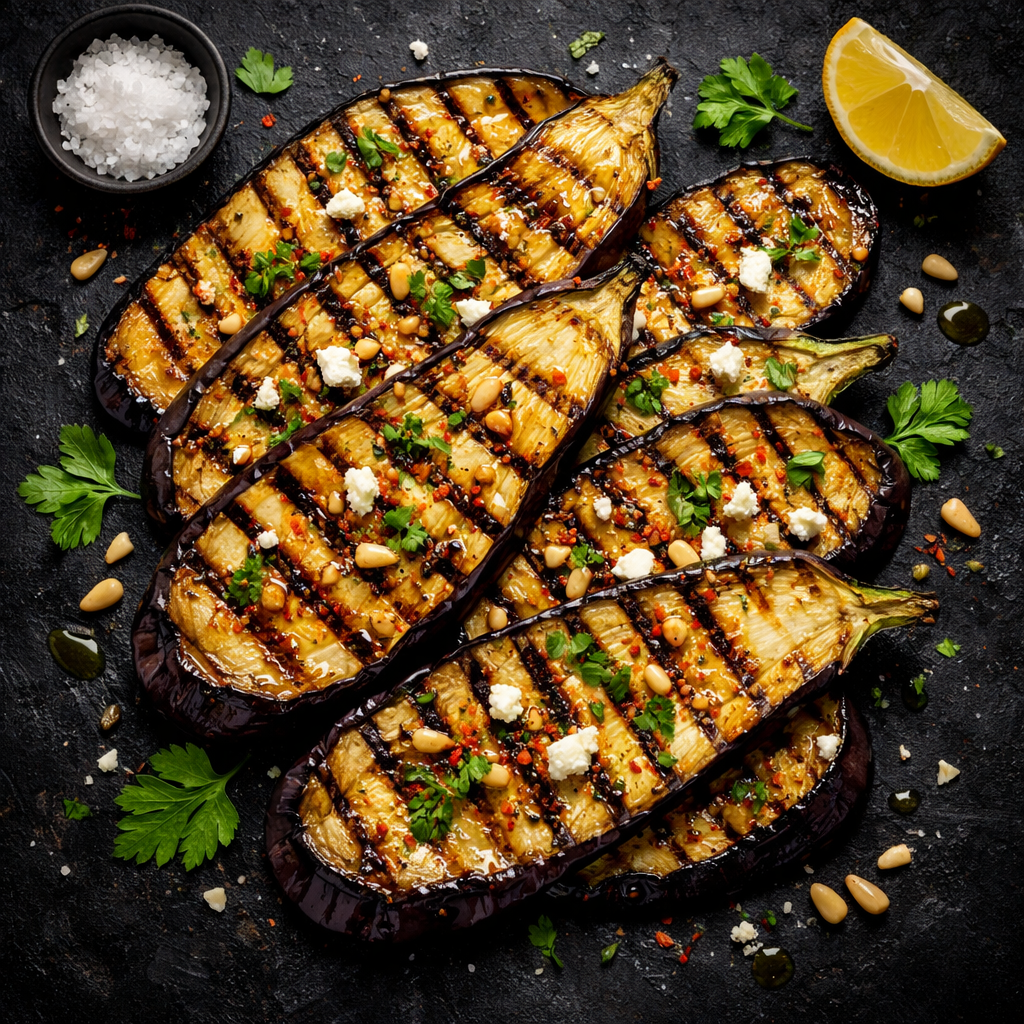 Grilled eggplant