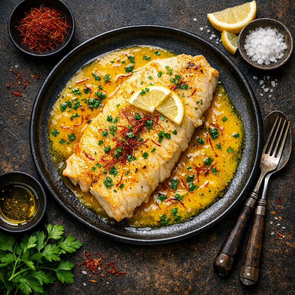 Filet de sandre au safran