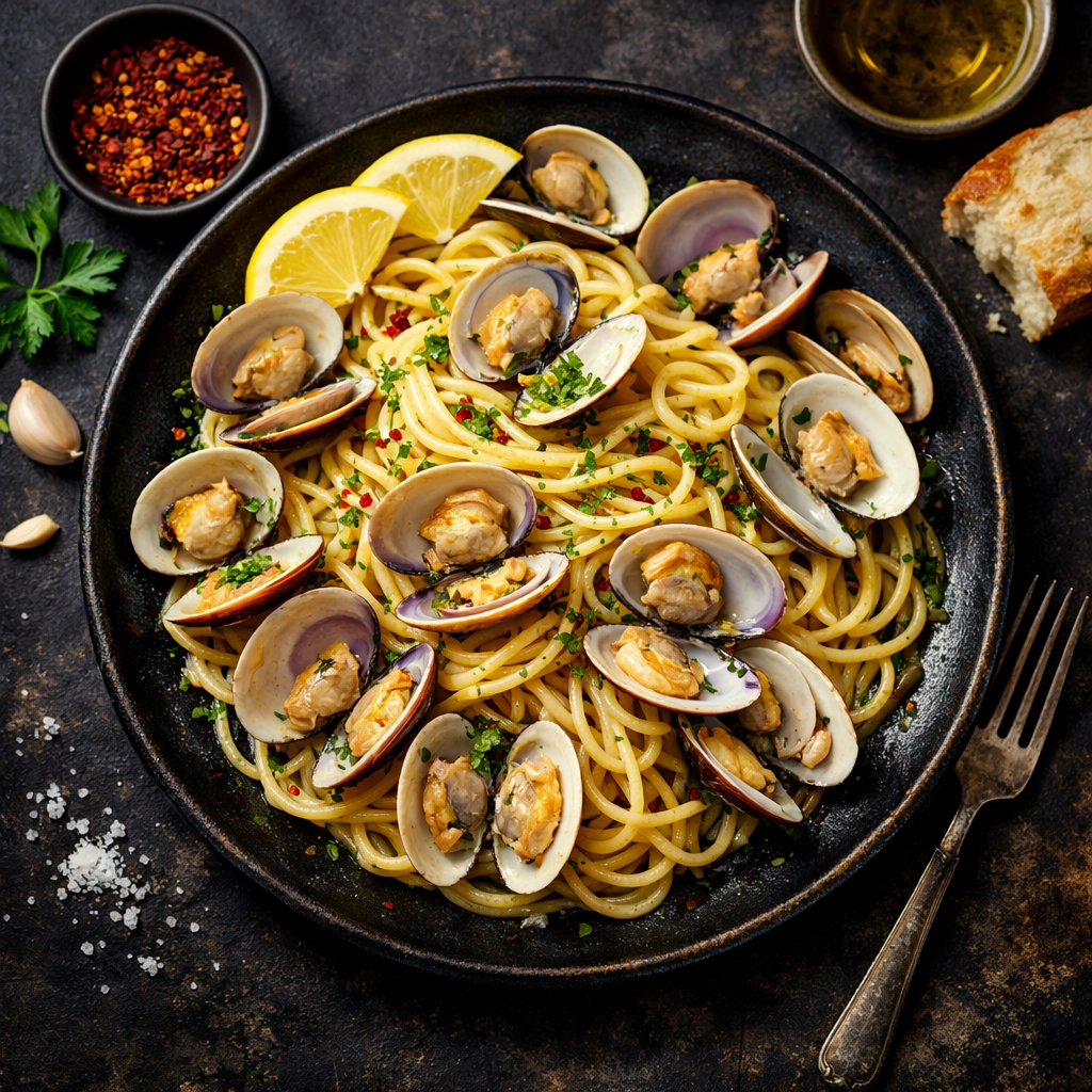 Spaghetti aux Palourdes