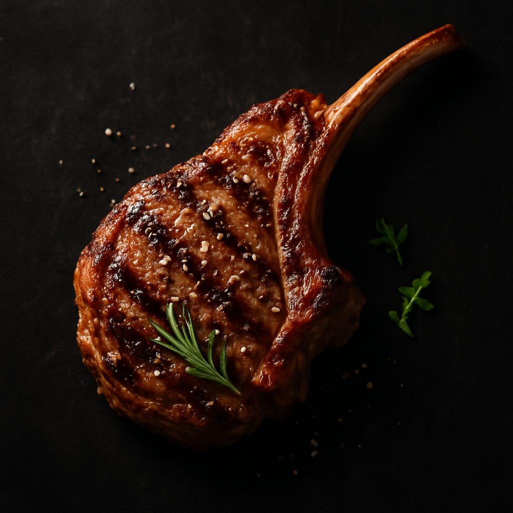 Côtelette d'agneau grillée