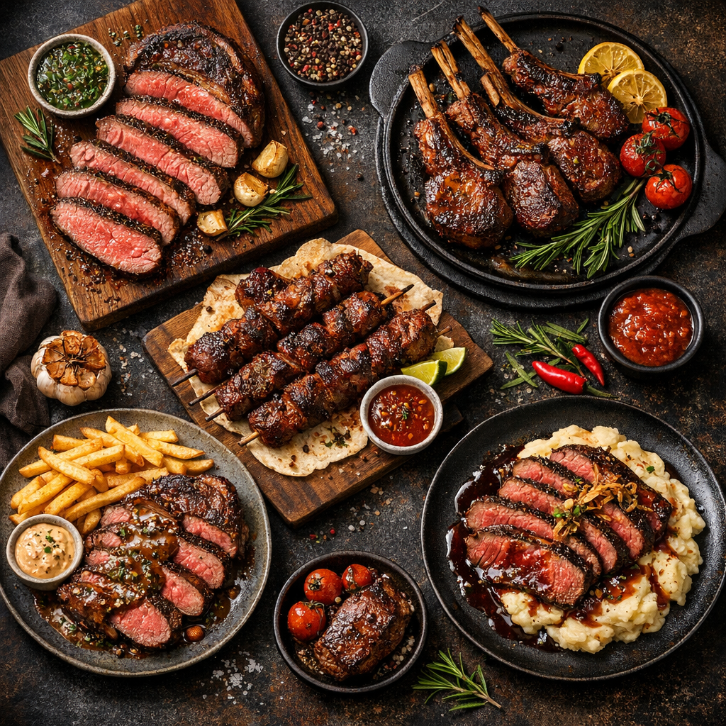 Plats de viande rouge