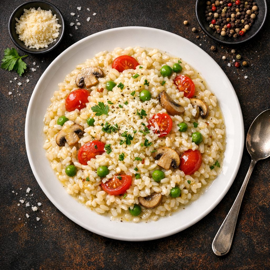 Risotto à sauce légère