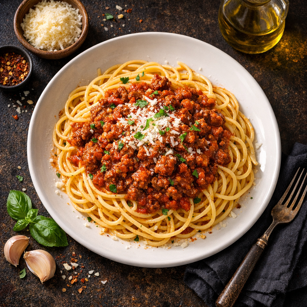 Pâtes à la sauce bolognaise