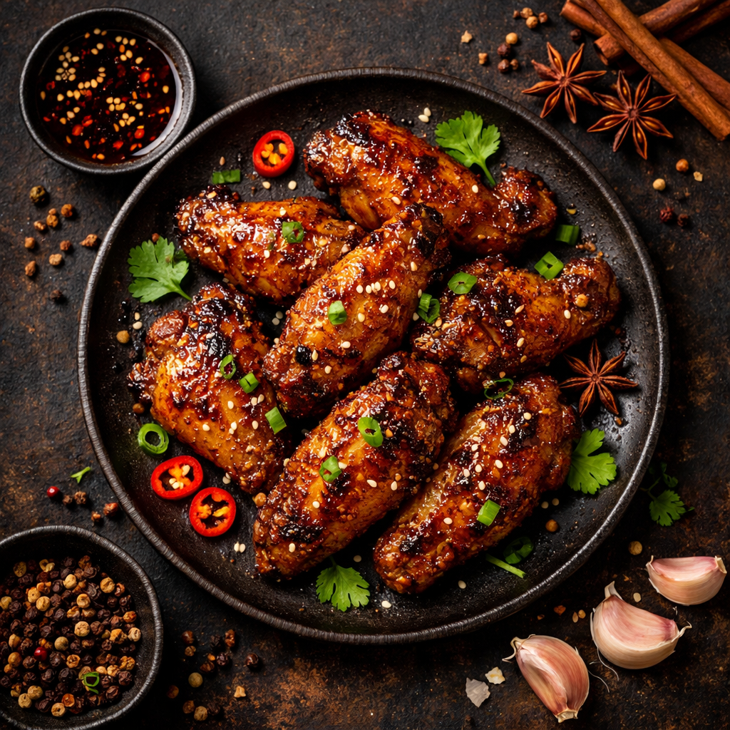 Ailes de poulet aux 5 épices