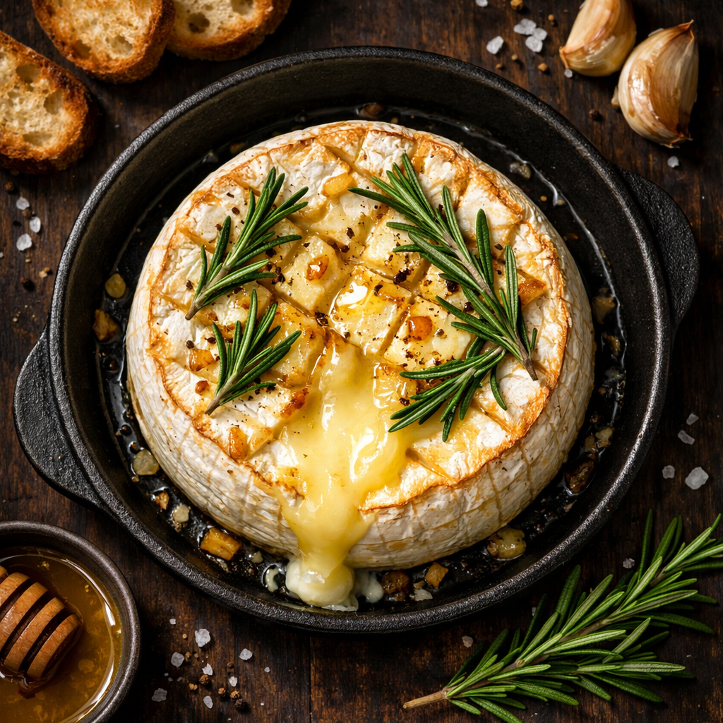 Camembert cuit au romarin
