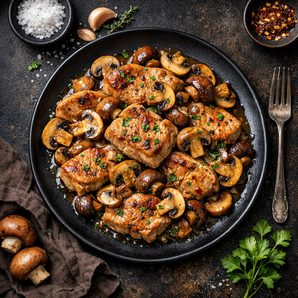 Porc aux champignons