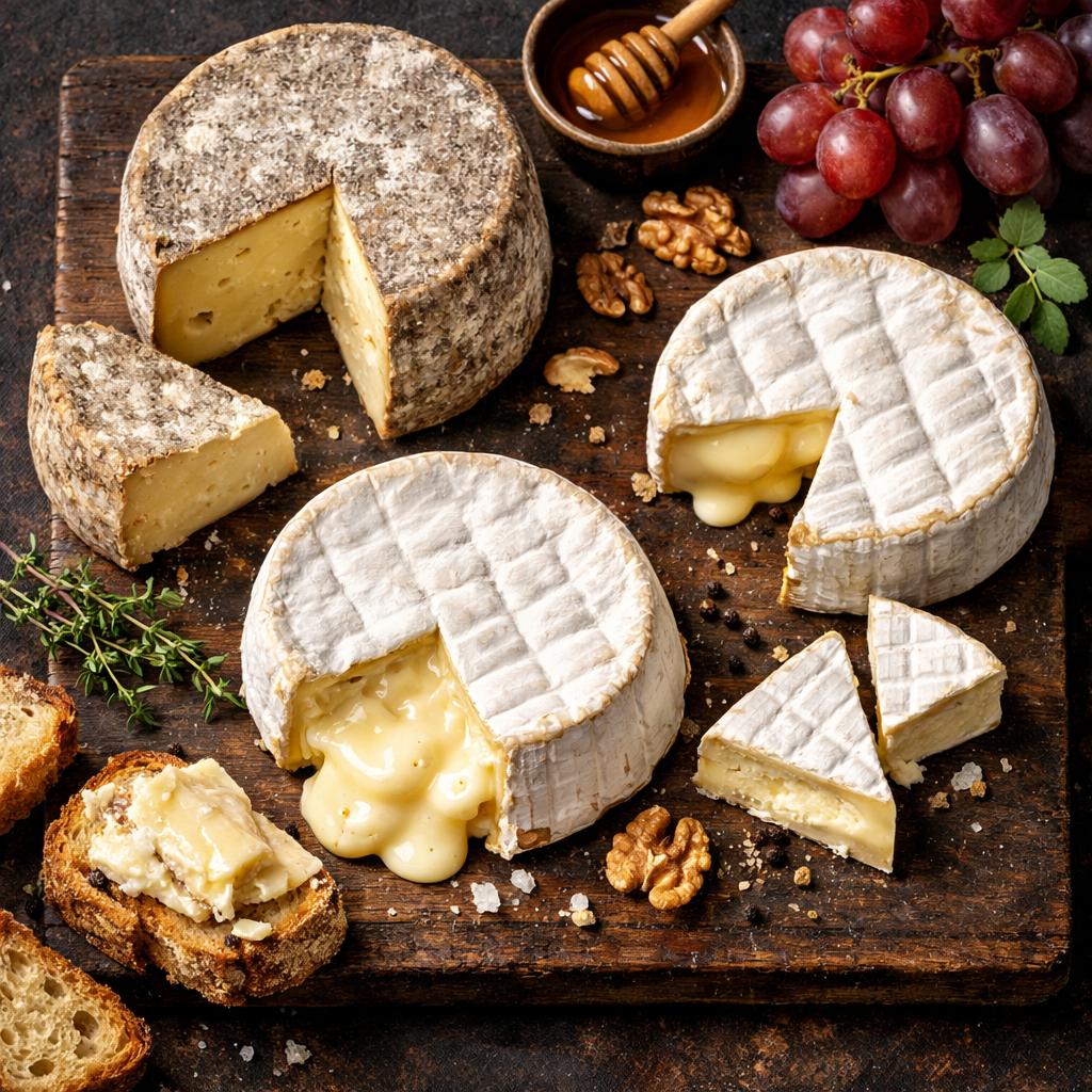 Fromage frais et tomme