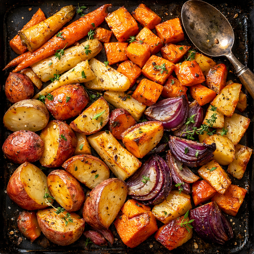 Légumes racines rôtis