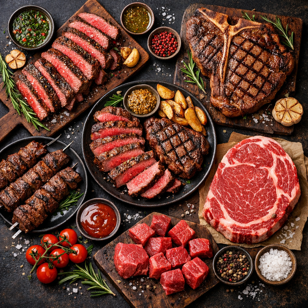 Viande rouge et boeuf