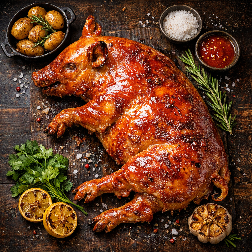 Cochon de lait rôti