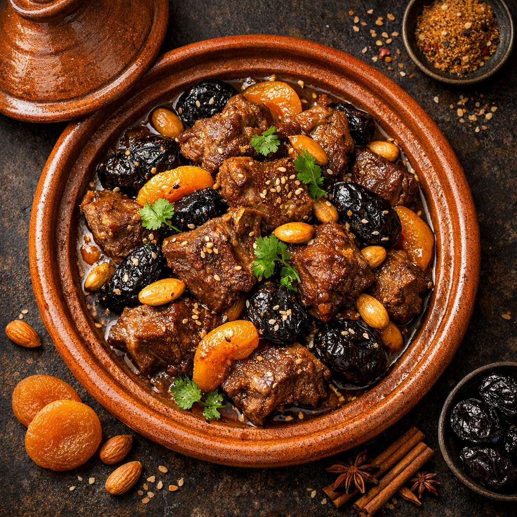 Tajine d'agneau aux pruneaux