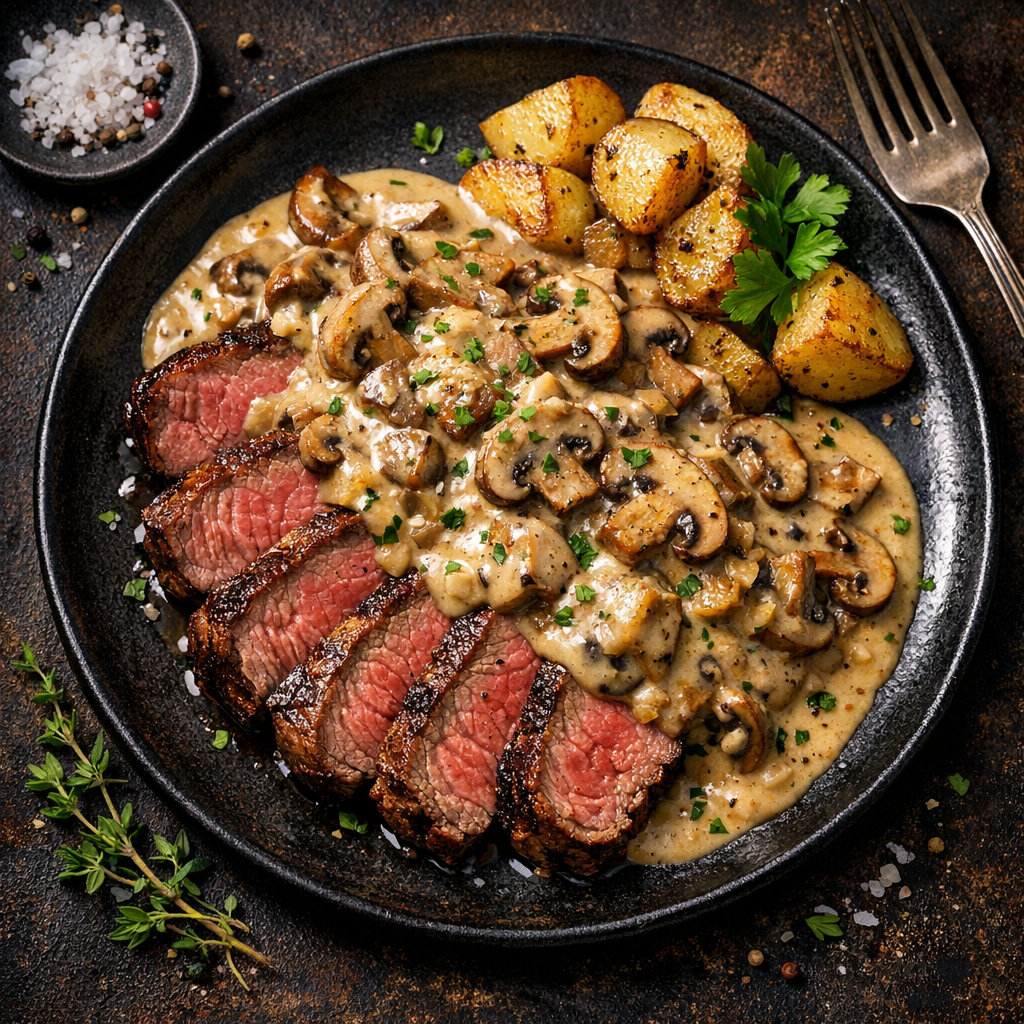 Boeuf aux champignons