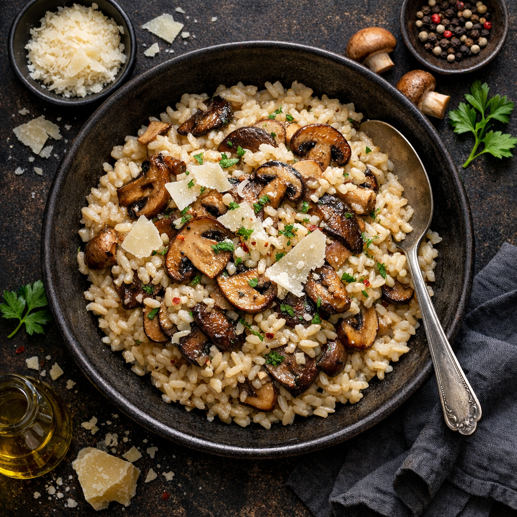 Risotto aux Champignons et Parmesan
