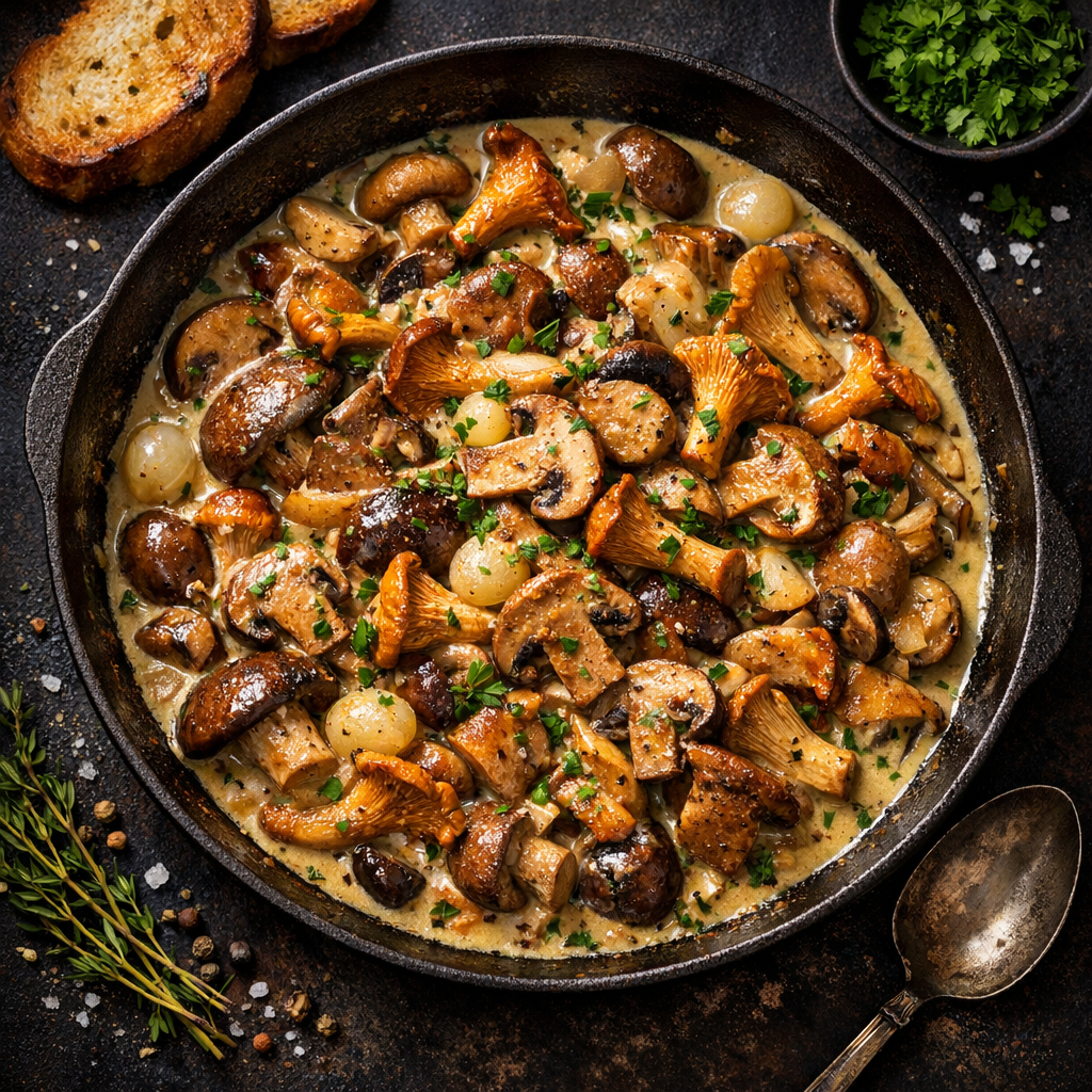Fricassée de champignons