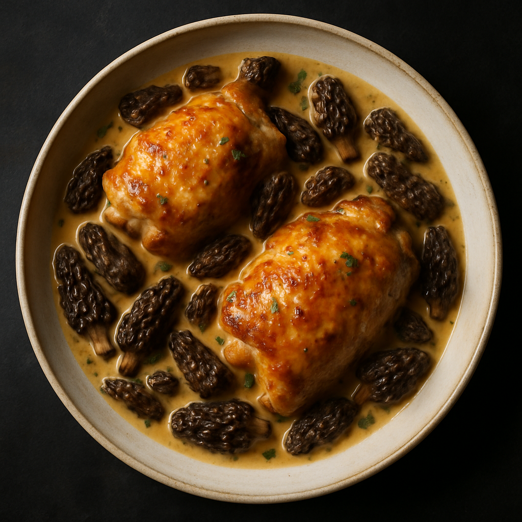 poulet aux morilles