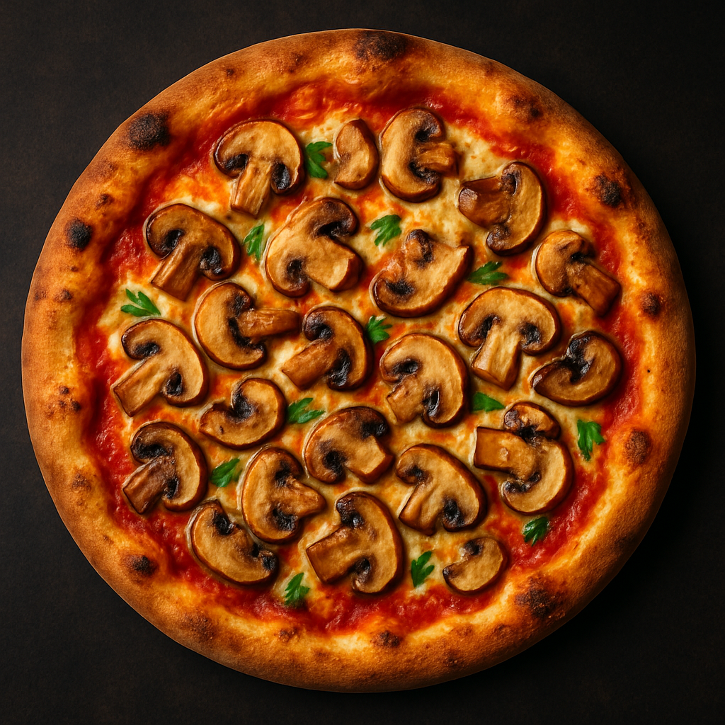 Pizza aux champignons