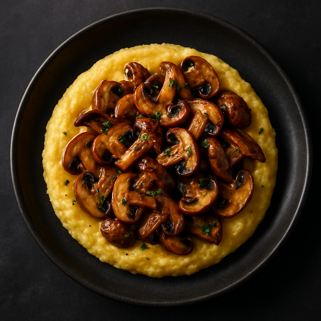Polenta aux champignons