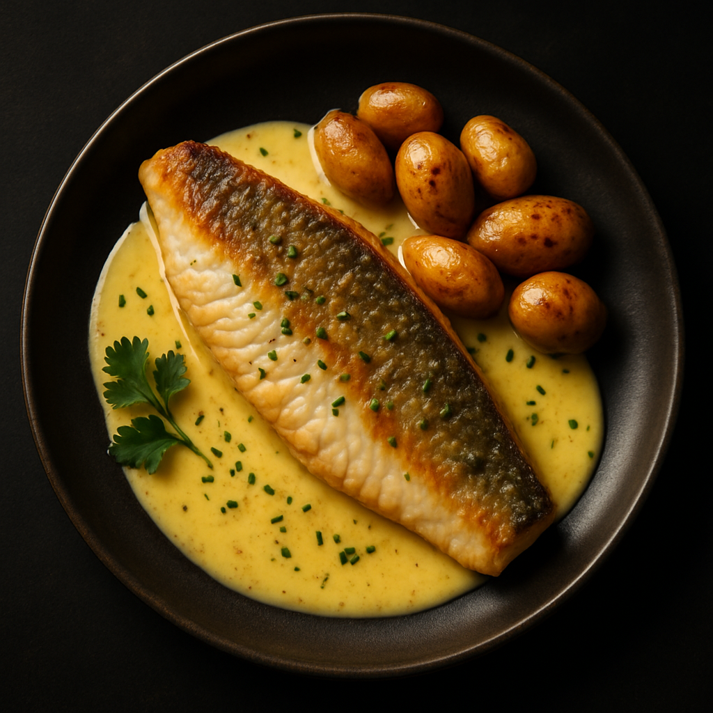 Filet de sandre au beurre blanc