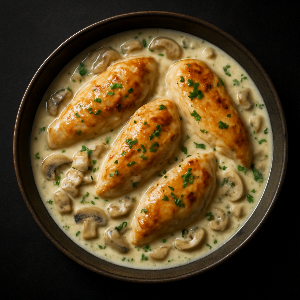 Poulet à la crème
