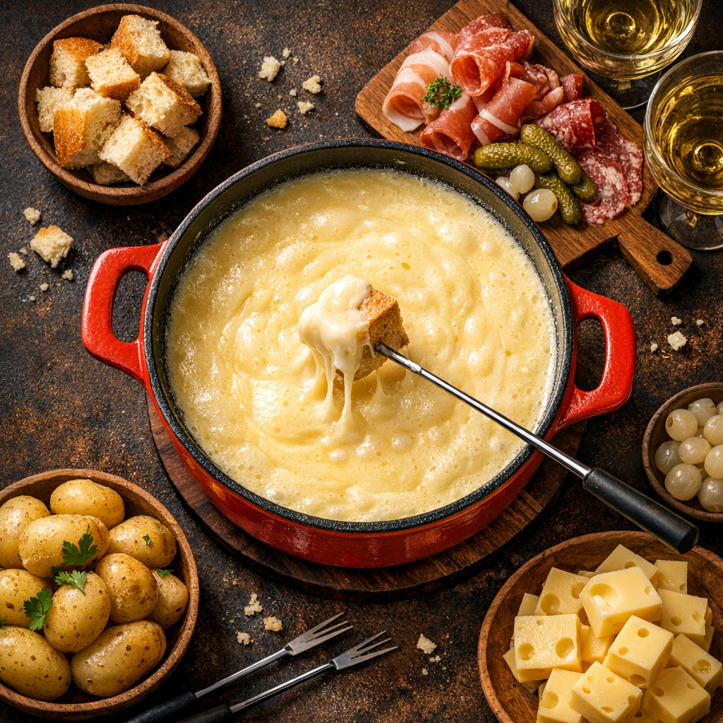 Half-and-half fondue