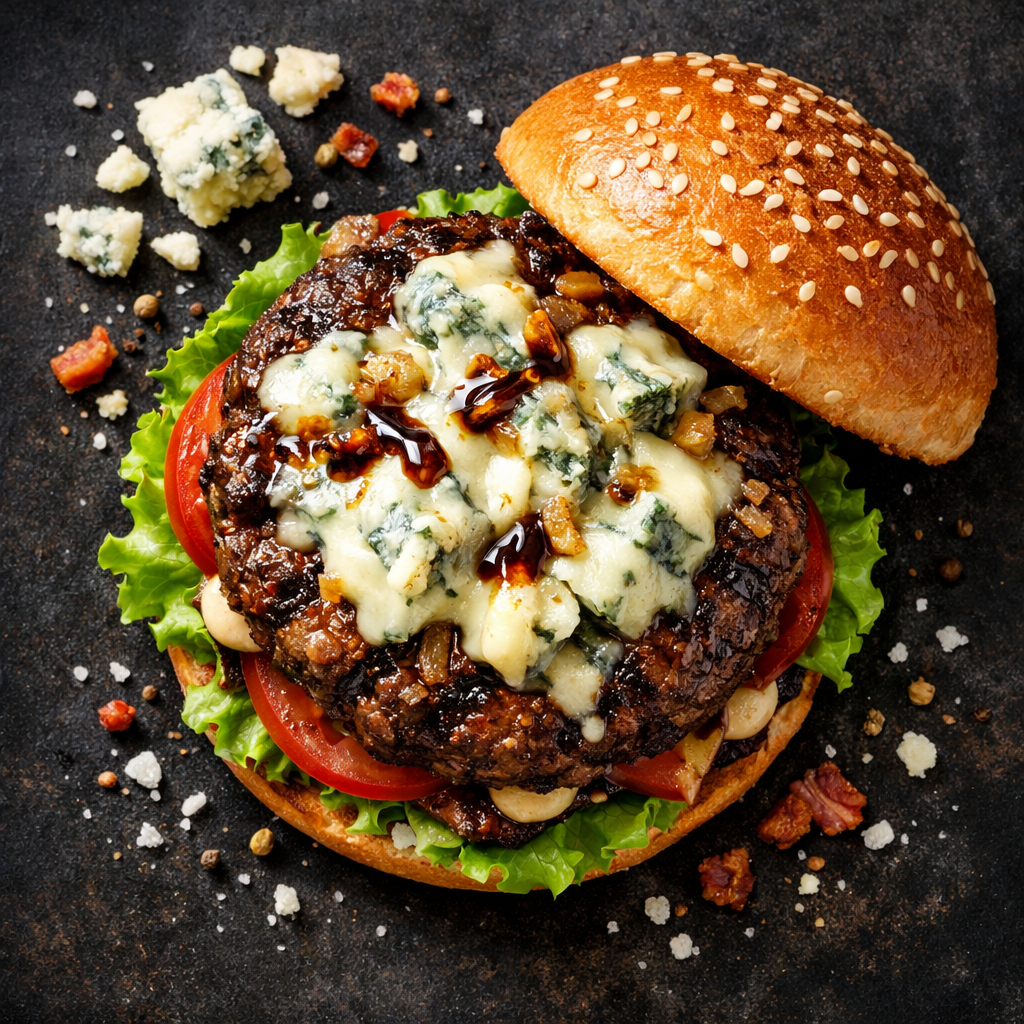 Hamburger au Gorgonzola