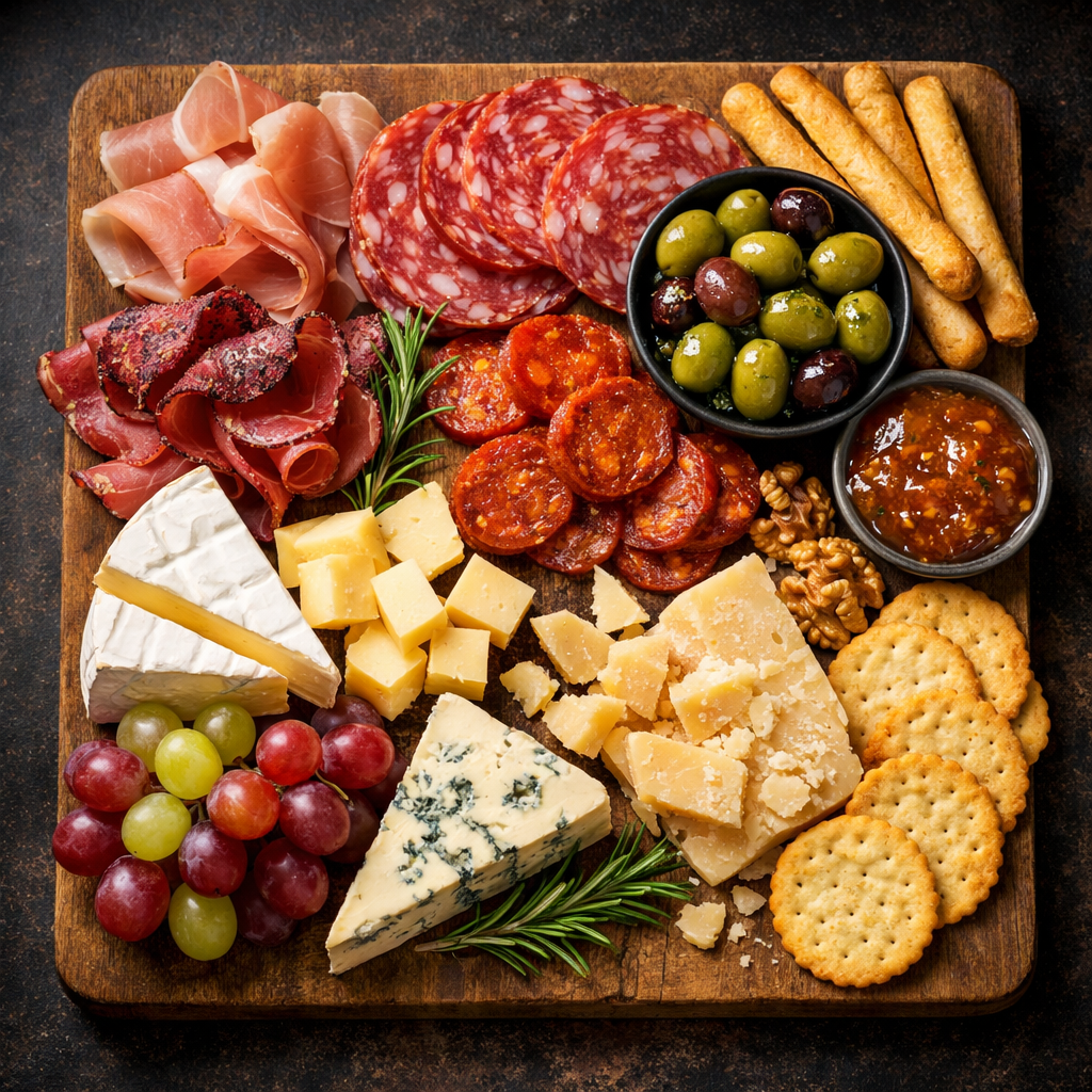 Charcuterie et plateau de fromage