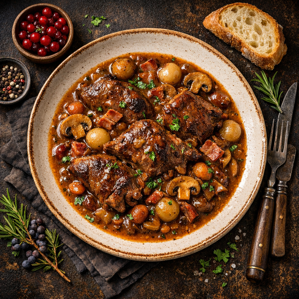 Gibier à la sauce chasseur