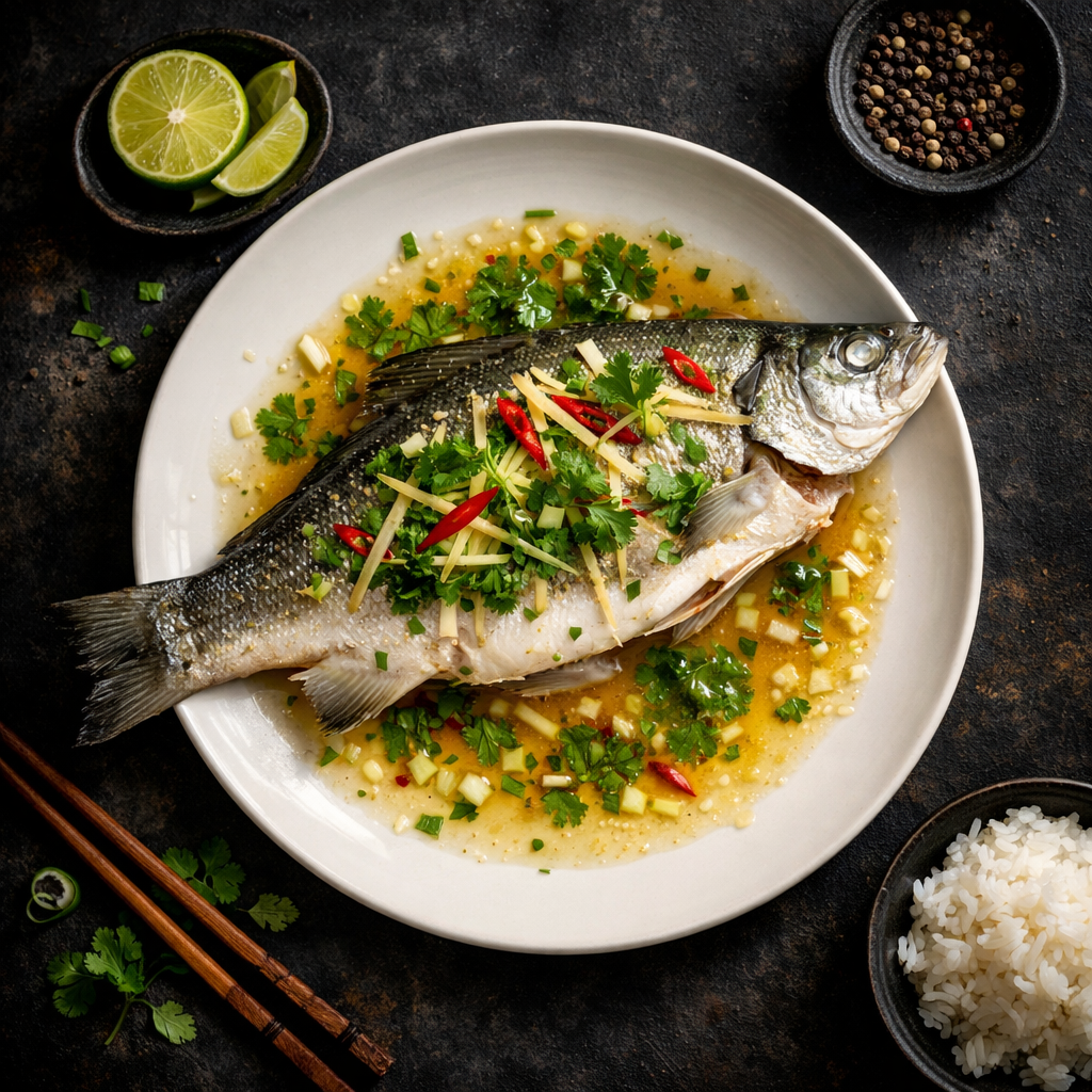Poisson d'eau douce à la sauce légère