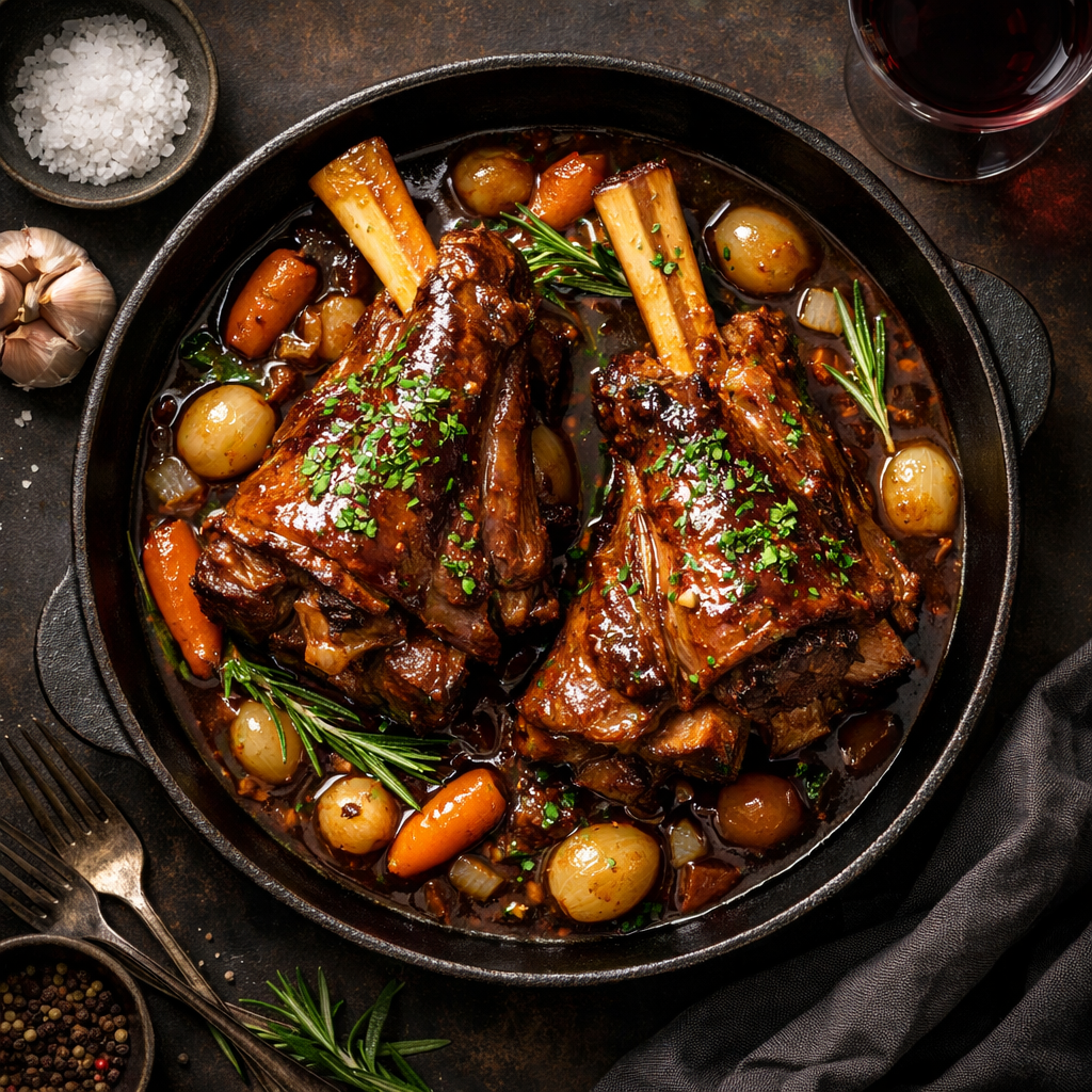 Jarrets d'Agneau Braisés