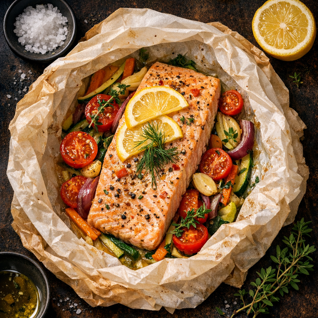 Saumon en papillote