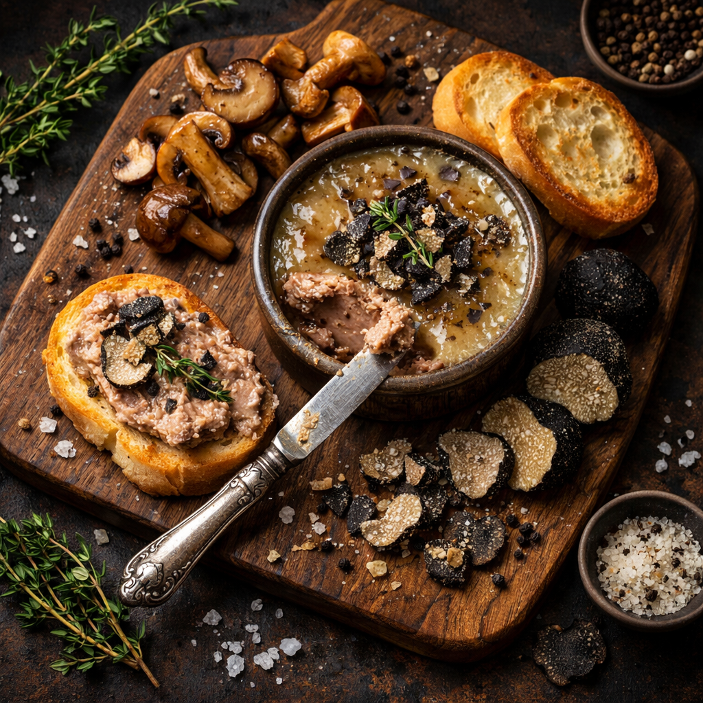 Pâté aux champignons et truffes