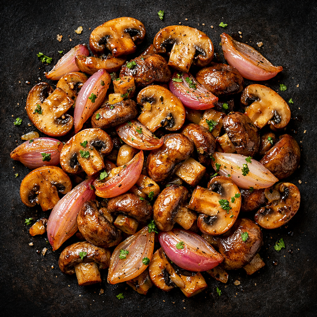 Champignons sautés aux échalotes