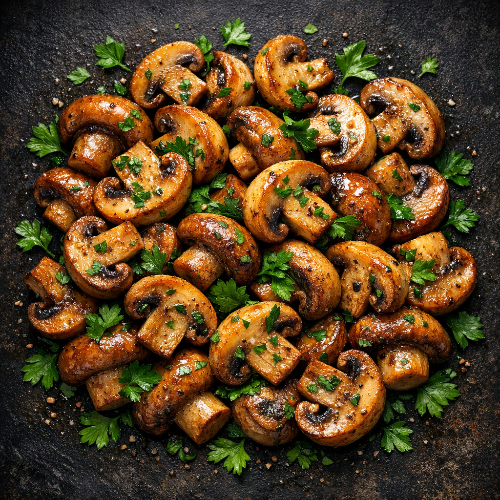 Champignons sautés au persil