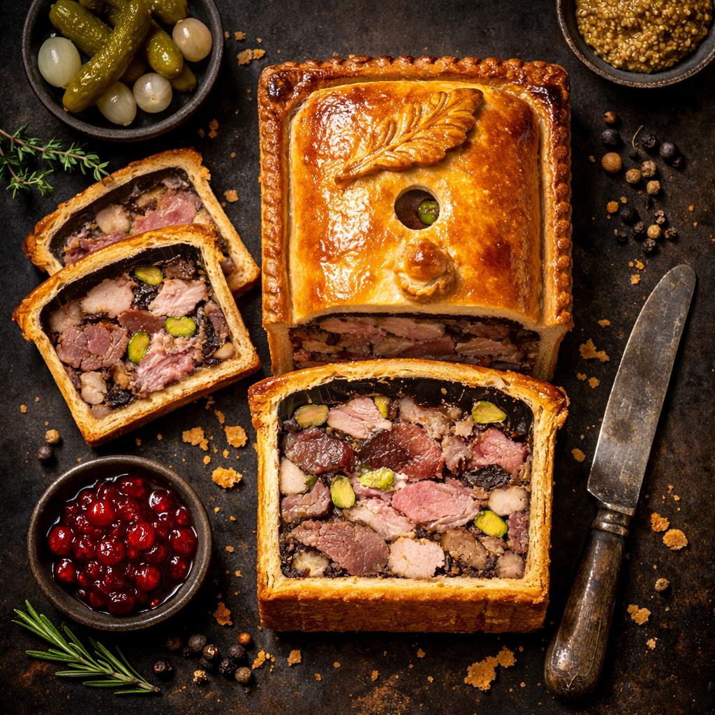 Game pâté en croûte
