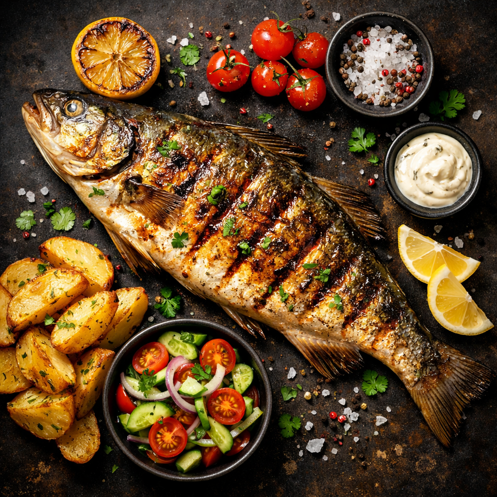 Poisson de Lac Grillé