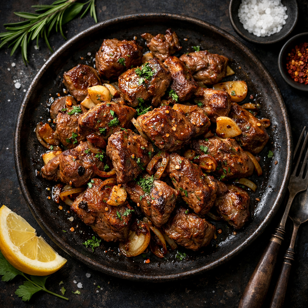 Sautéed lamb