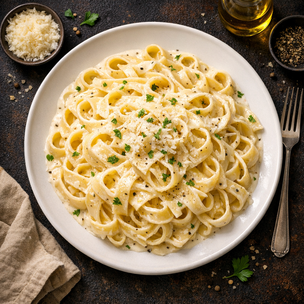 Fettuccine à la crème