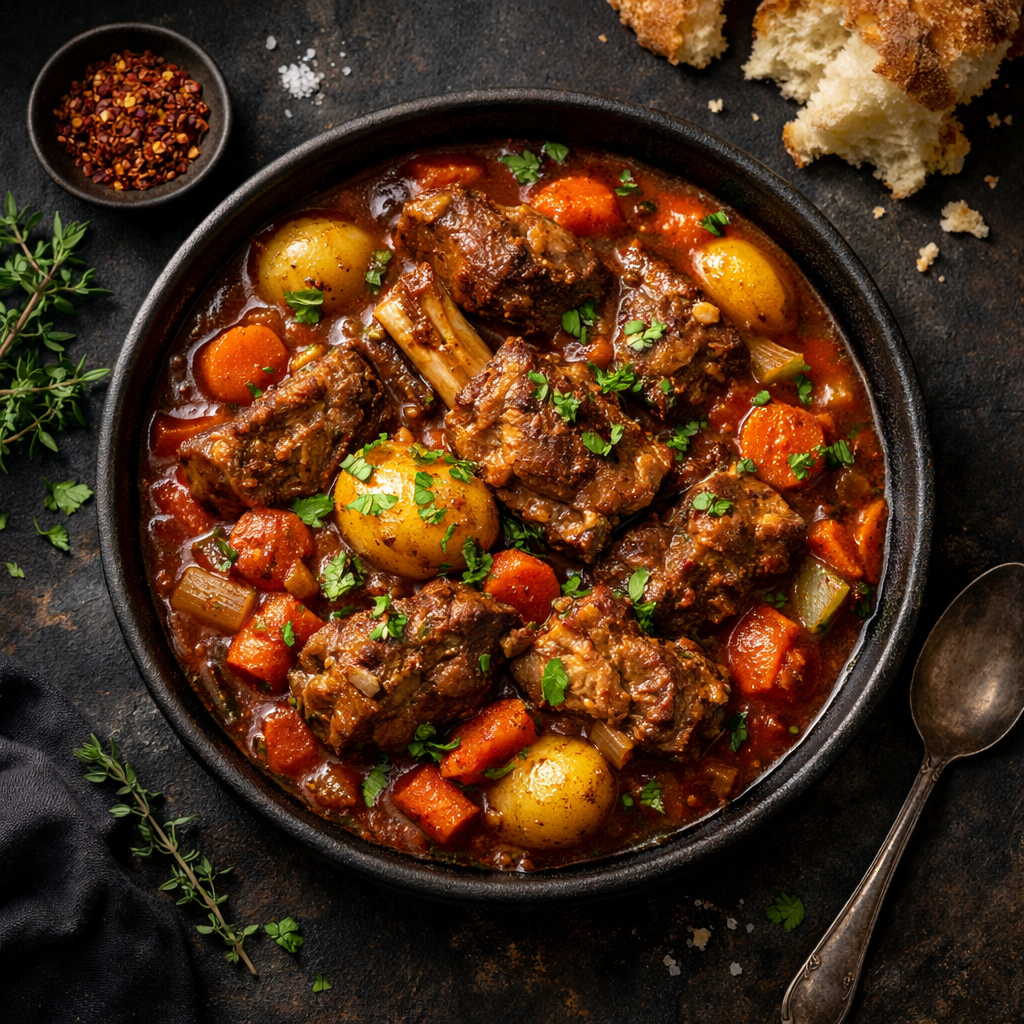 Ragoût d'agneau braisé