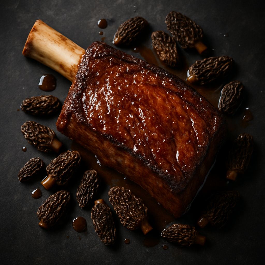 Côte de bœuf aux morilles