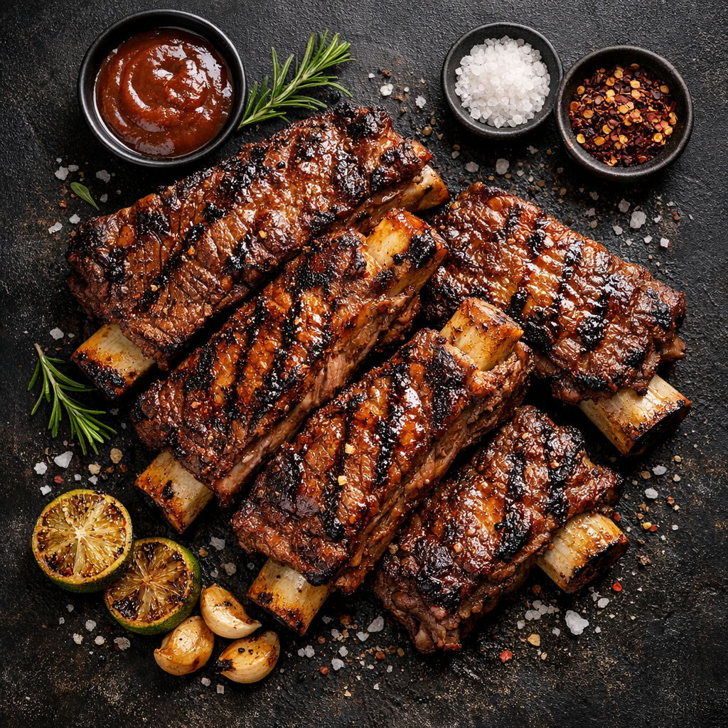 Côtes de boeuf grillées