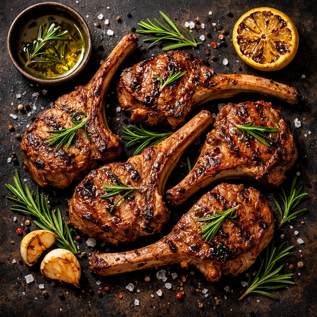 Grilled Lamb with Rosemary